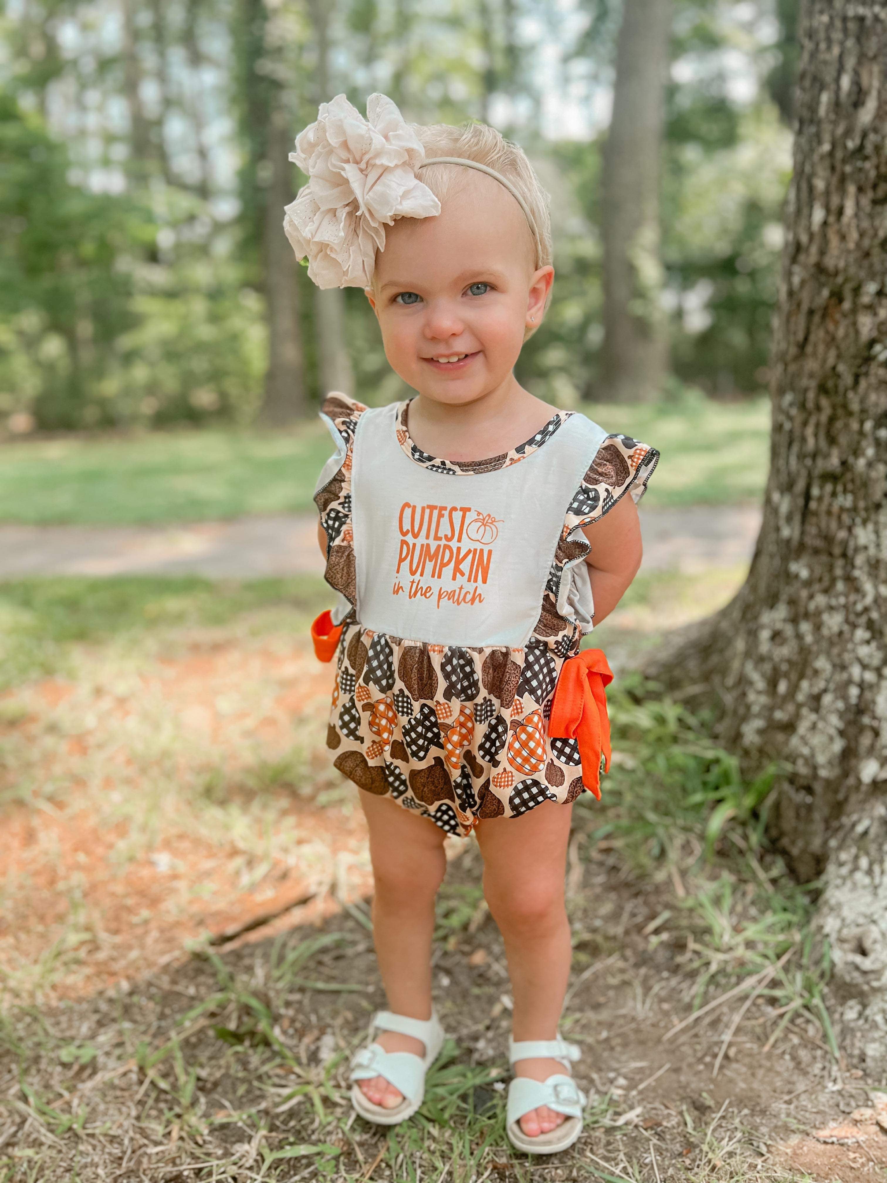 Cutest pumpkin romper