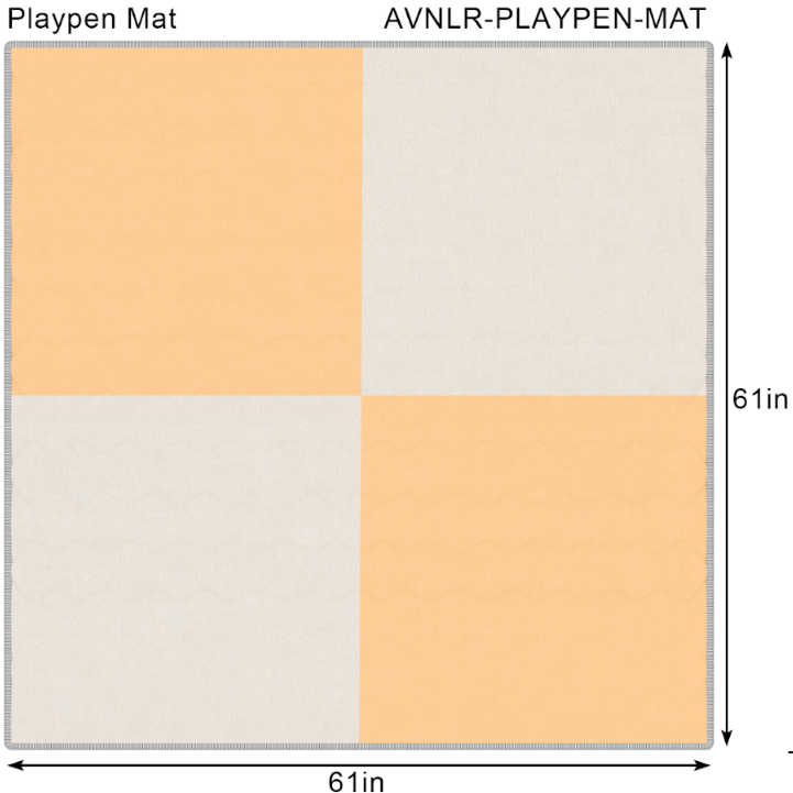 Playpen Mat - For the Baby Playpen (Playpen Not Included)