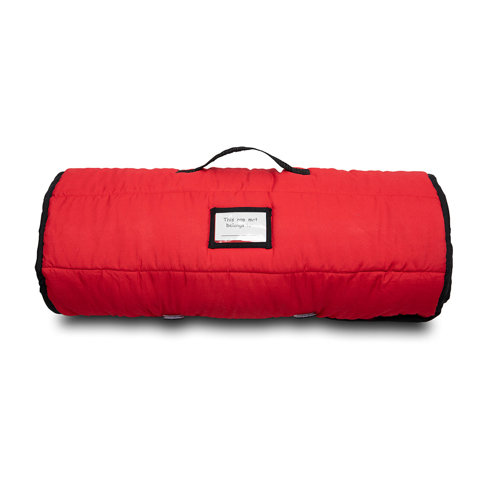 Construction Toddler Nap Mat - Includes Removable Pillow and Attached Fleece Blanket