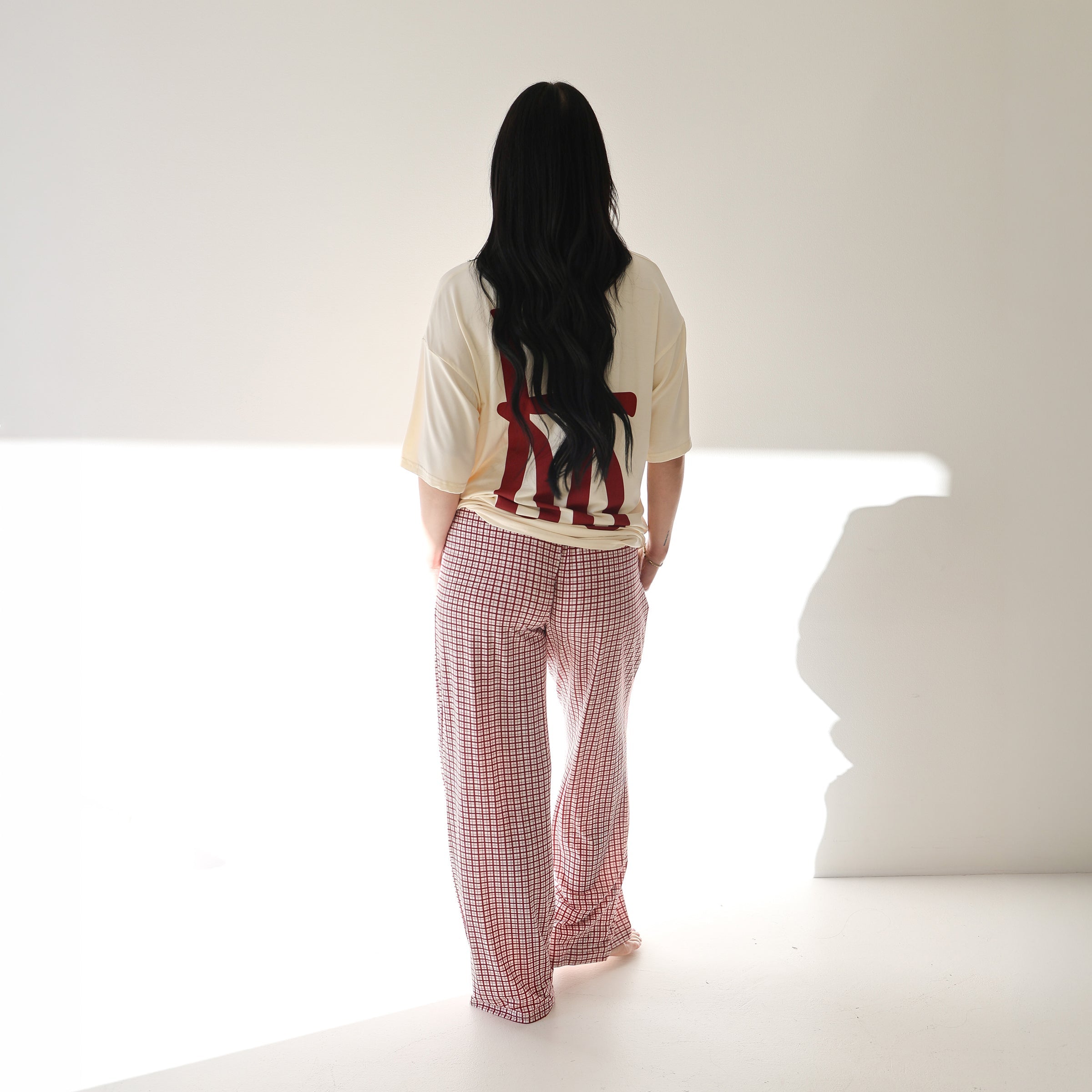 Short Sleeve Women's Bamboo Lounge Set | Milk & Window Pane