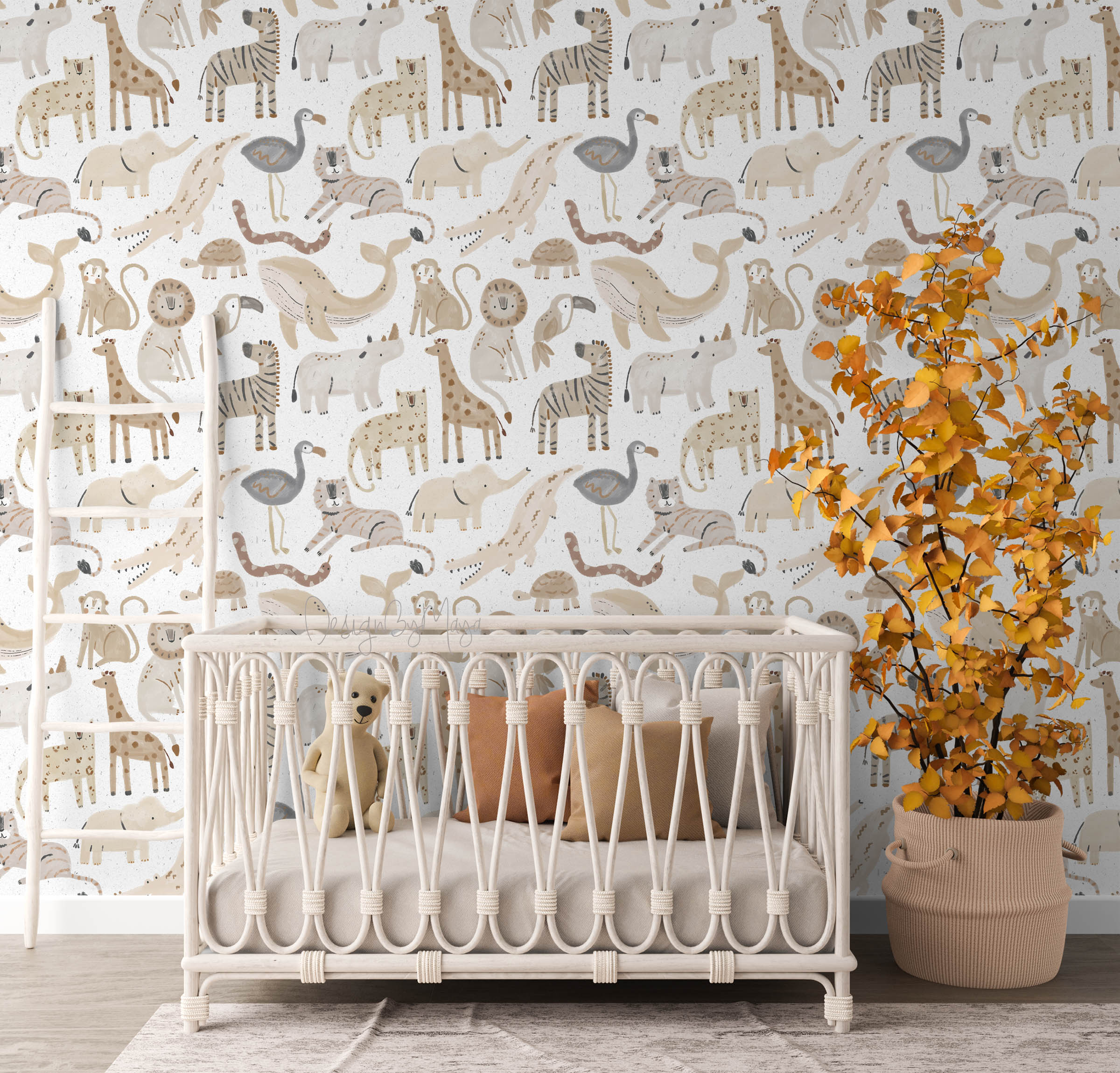 Alphabet Wallpaper - Nursery Wall Decor Wallpapers