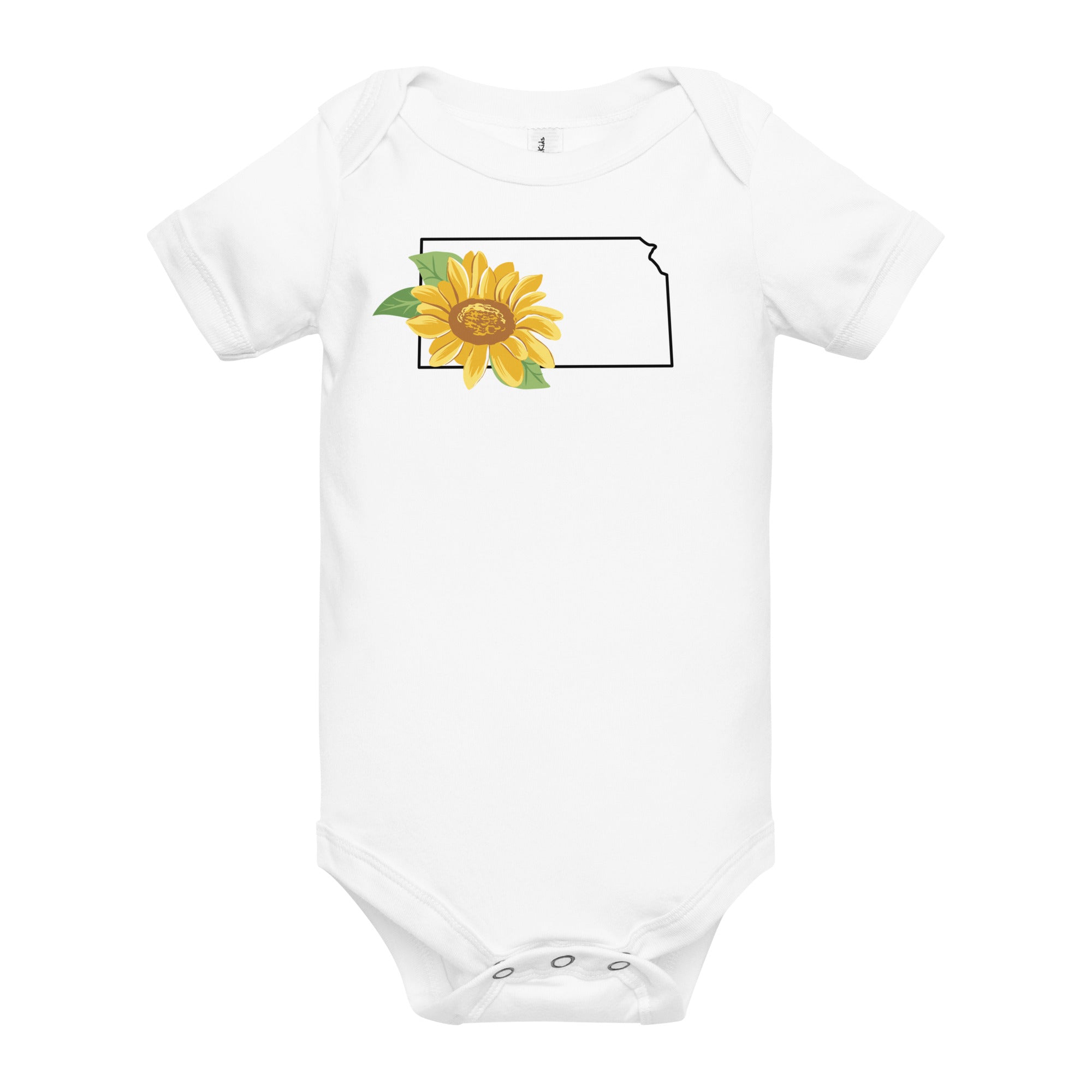 Kansas Sunflower Baby Onesie Newborn Bodysuit up to 18 Months