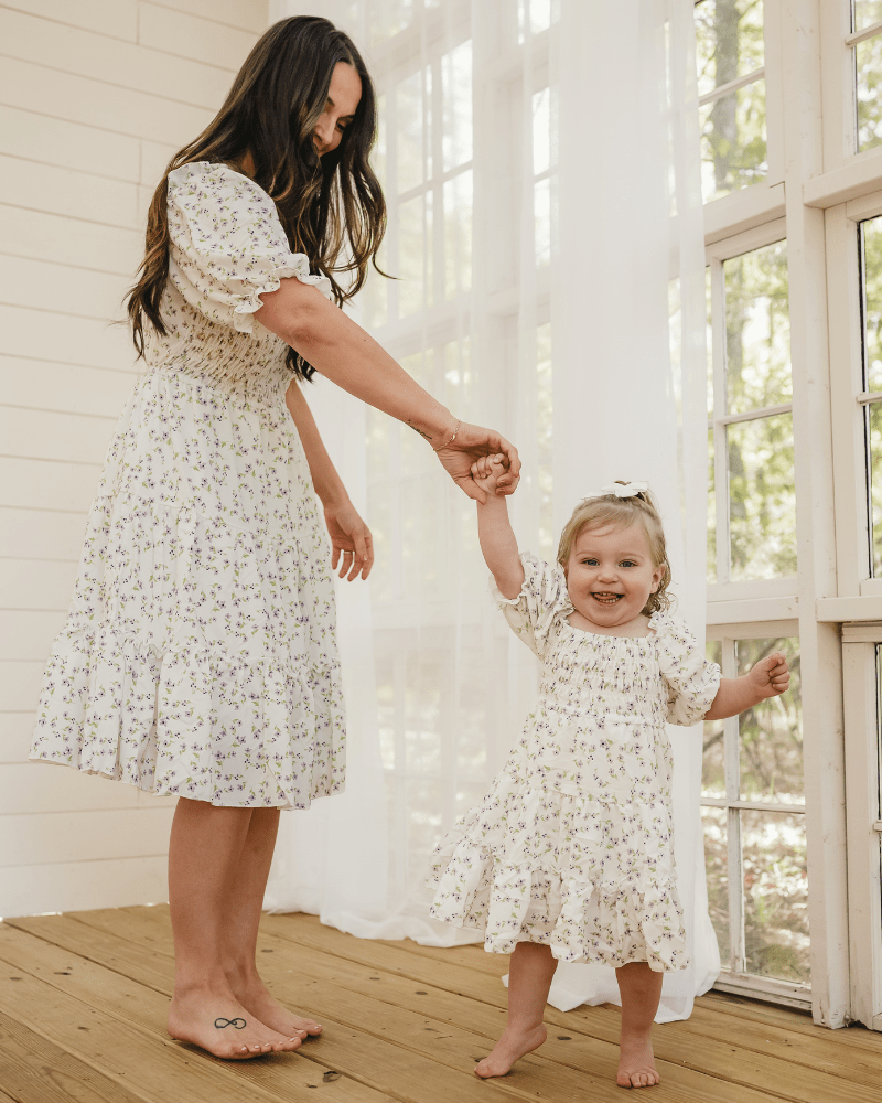 Katherine Dress - Lavender Floral