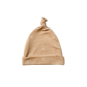 Beige X Bamboo Knot Hat | Newborn Baby Hat