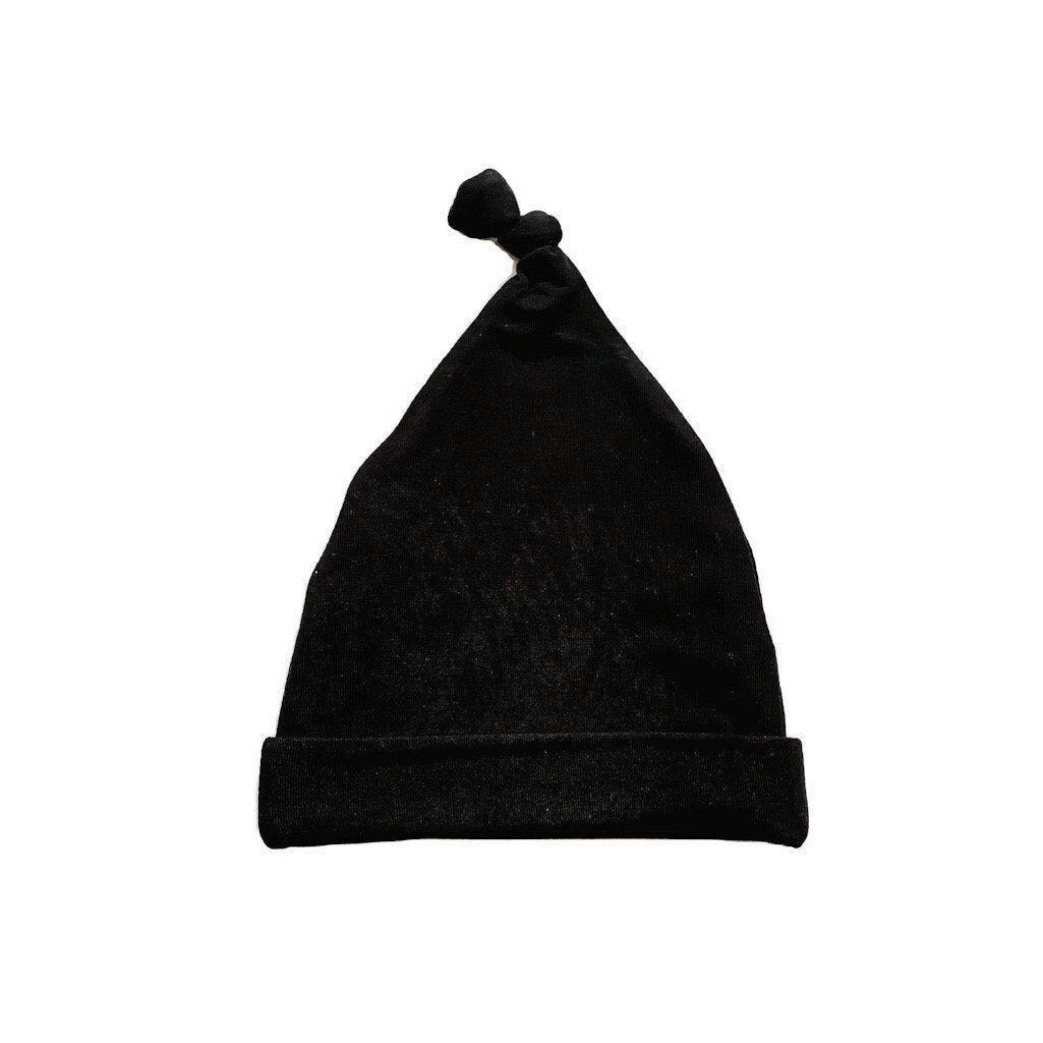 Soft Knot Hat Newborn Baby - Black