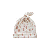Neutral Rectangle Bamboo Knot Hat | Newborn Baby Hat