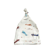 Newborn Knot Hat - Vintage Airplane