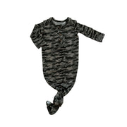 Bamboo Knotted Baby Gown - Camo