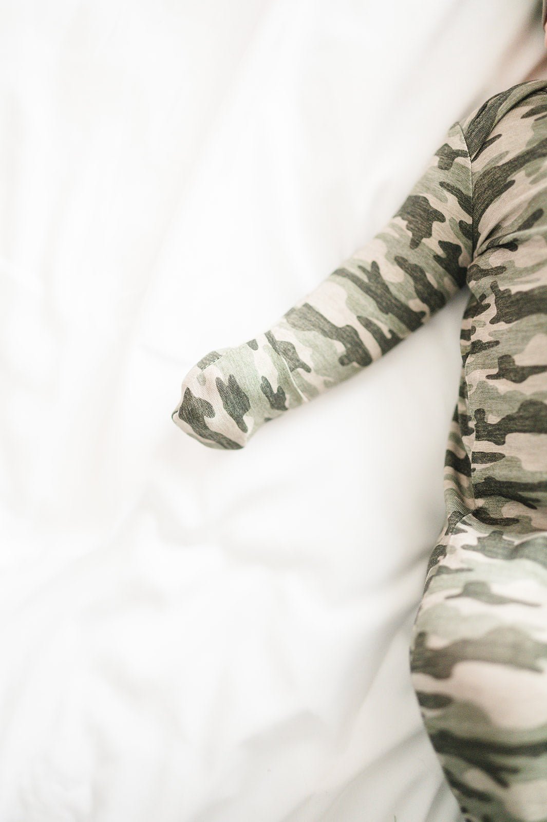 Bamboo Knotted Baby Gown - Camo