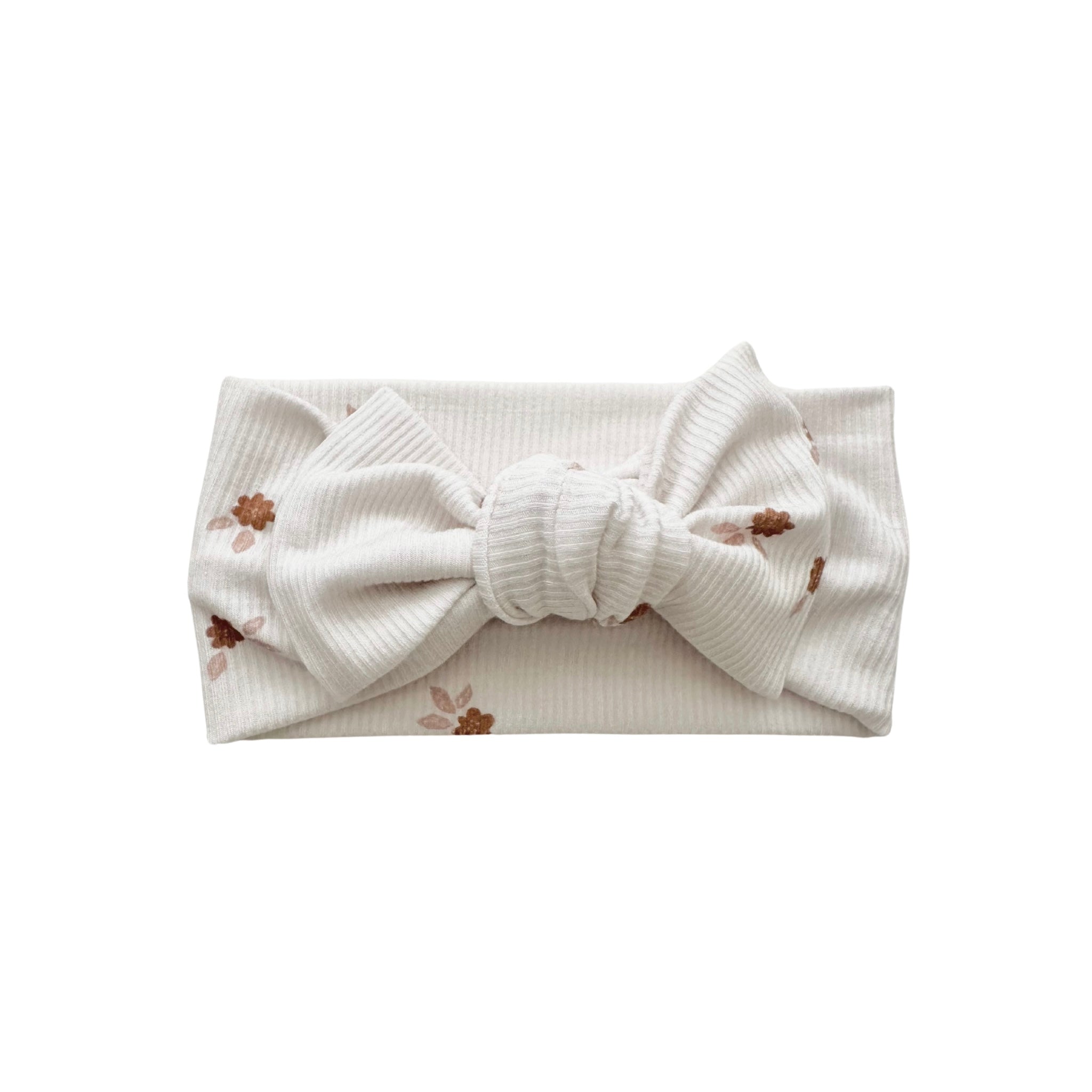 Fleur Ribbed Knotted Baby Gown