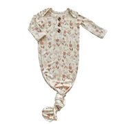 Wildflower Bamboo Knotted Baby Gown