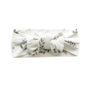Knotted Headband - Green Leaves