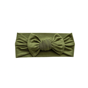 Olive Green Knotted Baby Headband