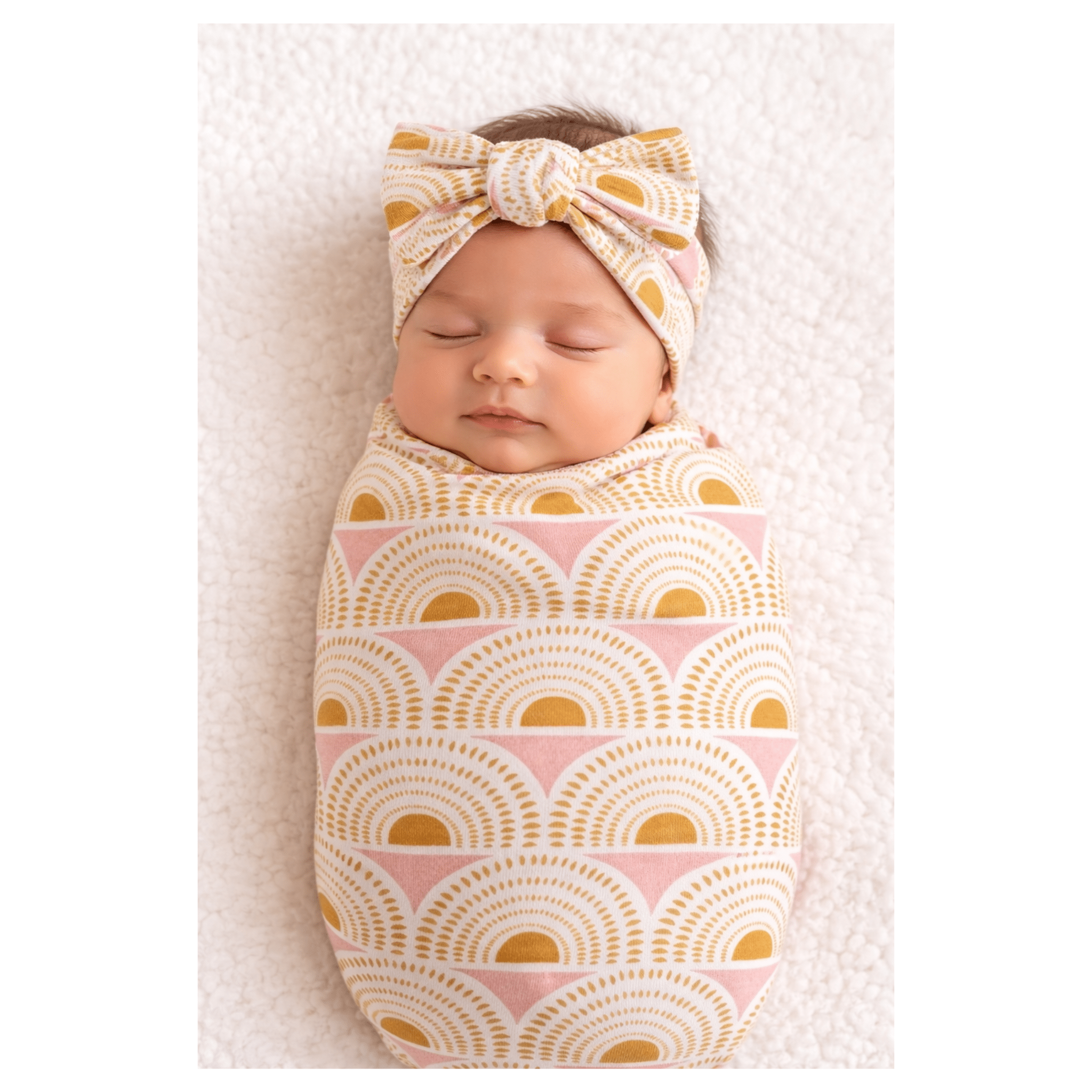 Vintage Sunshine Bamboo Baby Headband