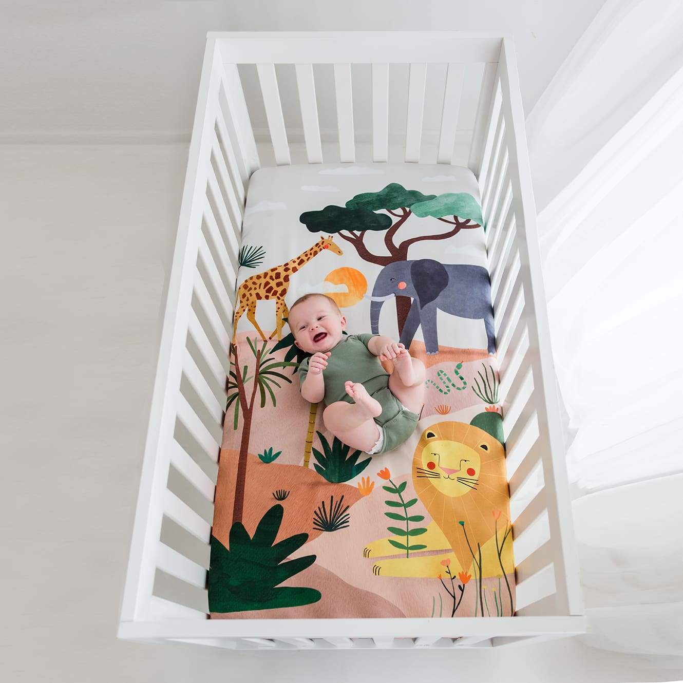 In The Savanna 70x140cm Cot Sheet