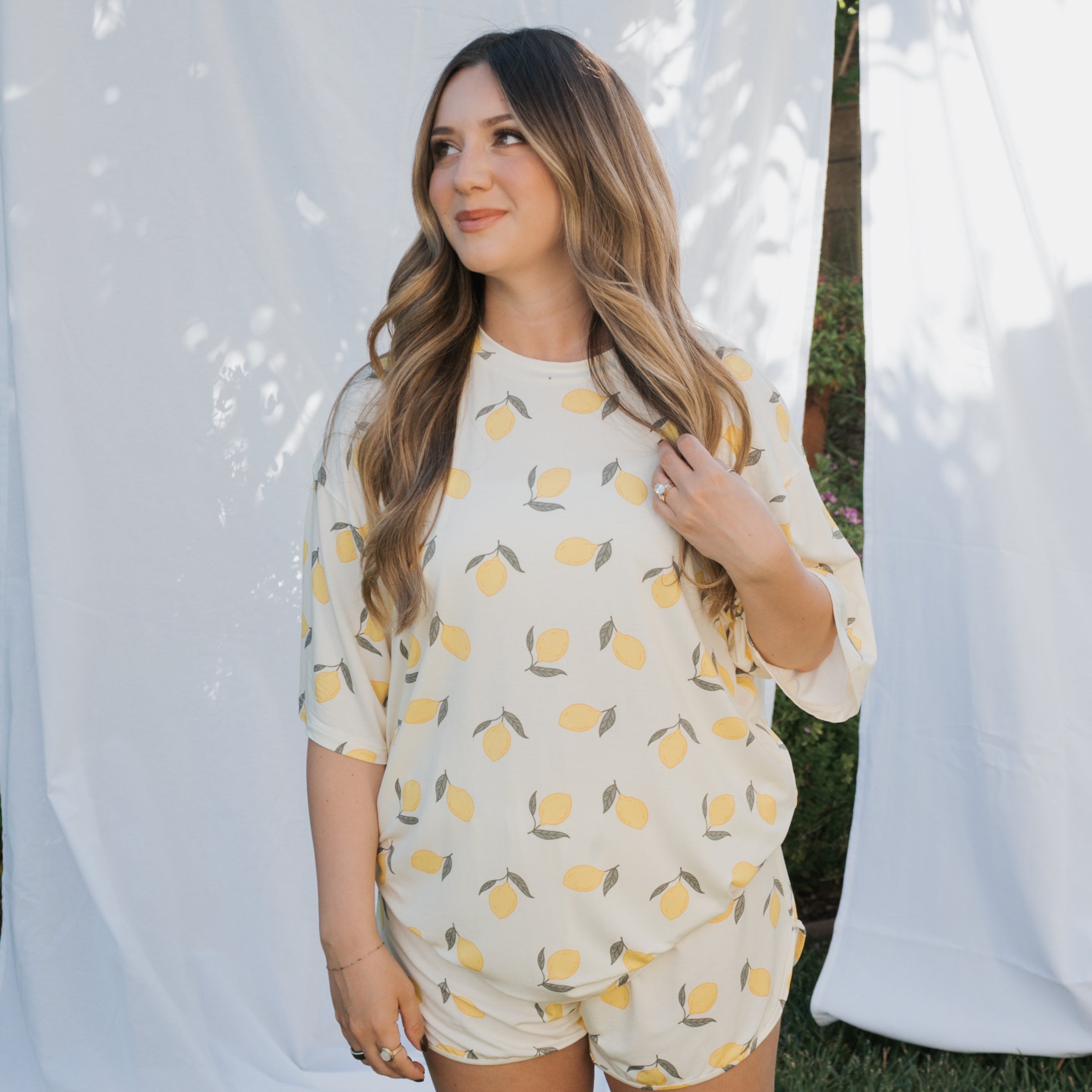 Women's Bamboo Short Set | Lemon