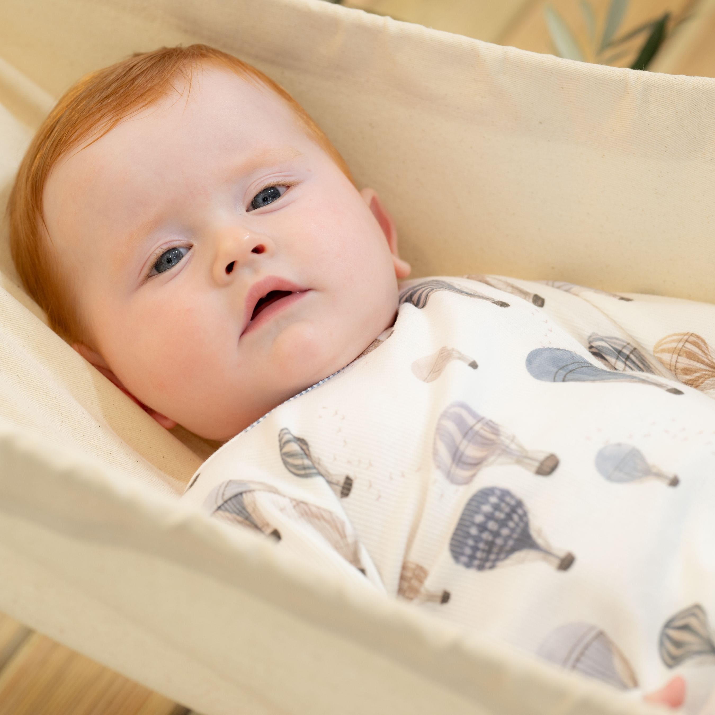 LEHANE | Boys White Ribbed Cotton Air Balloon Pyjamas
