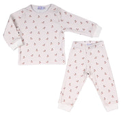 LEHANE | Girls Ivory & Red Cherry Print Pyjamas