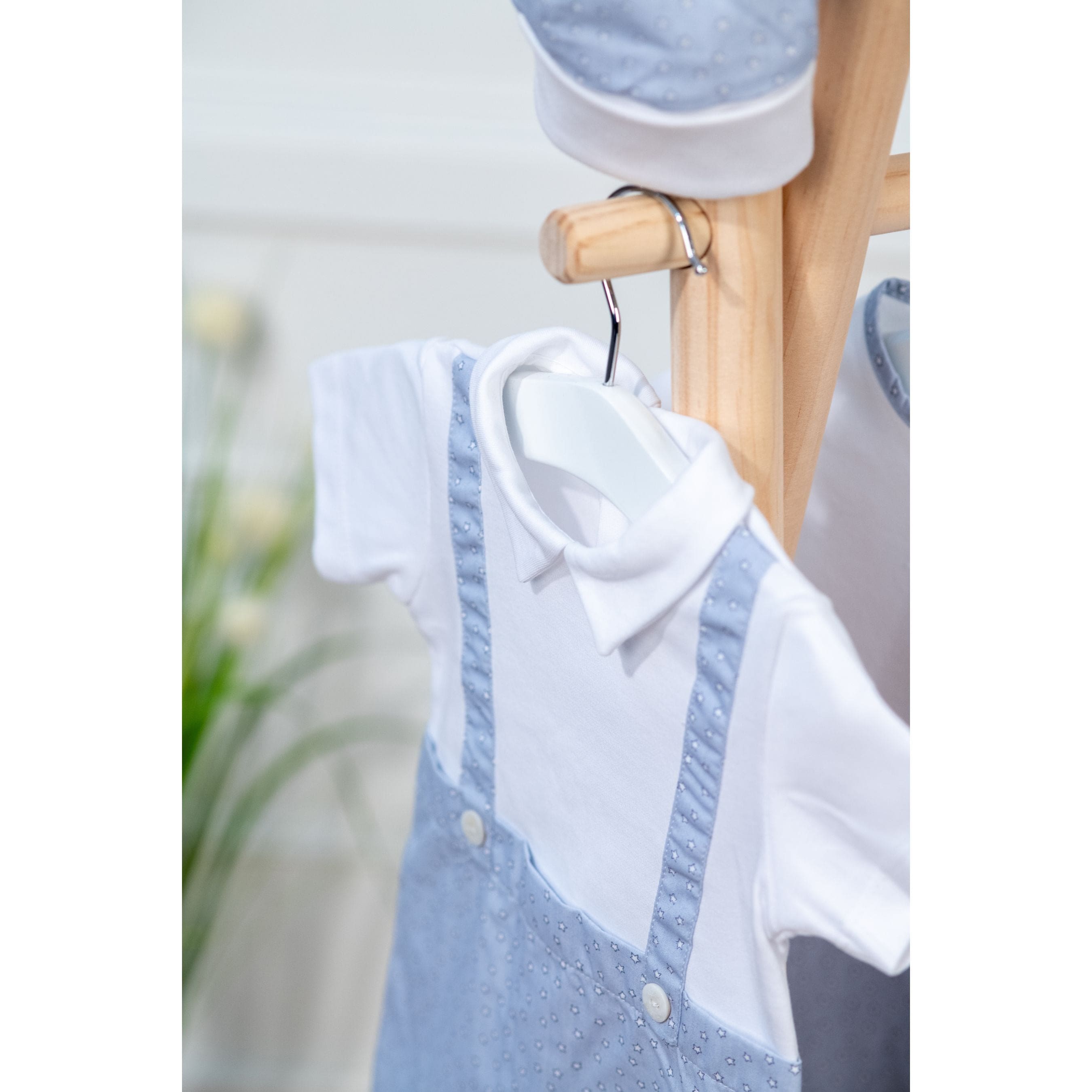 LITTLE STARS | Baby Boys Blue Cotton Shortie