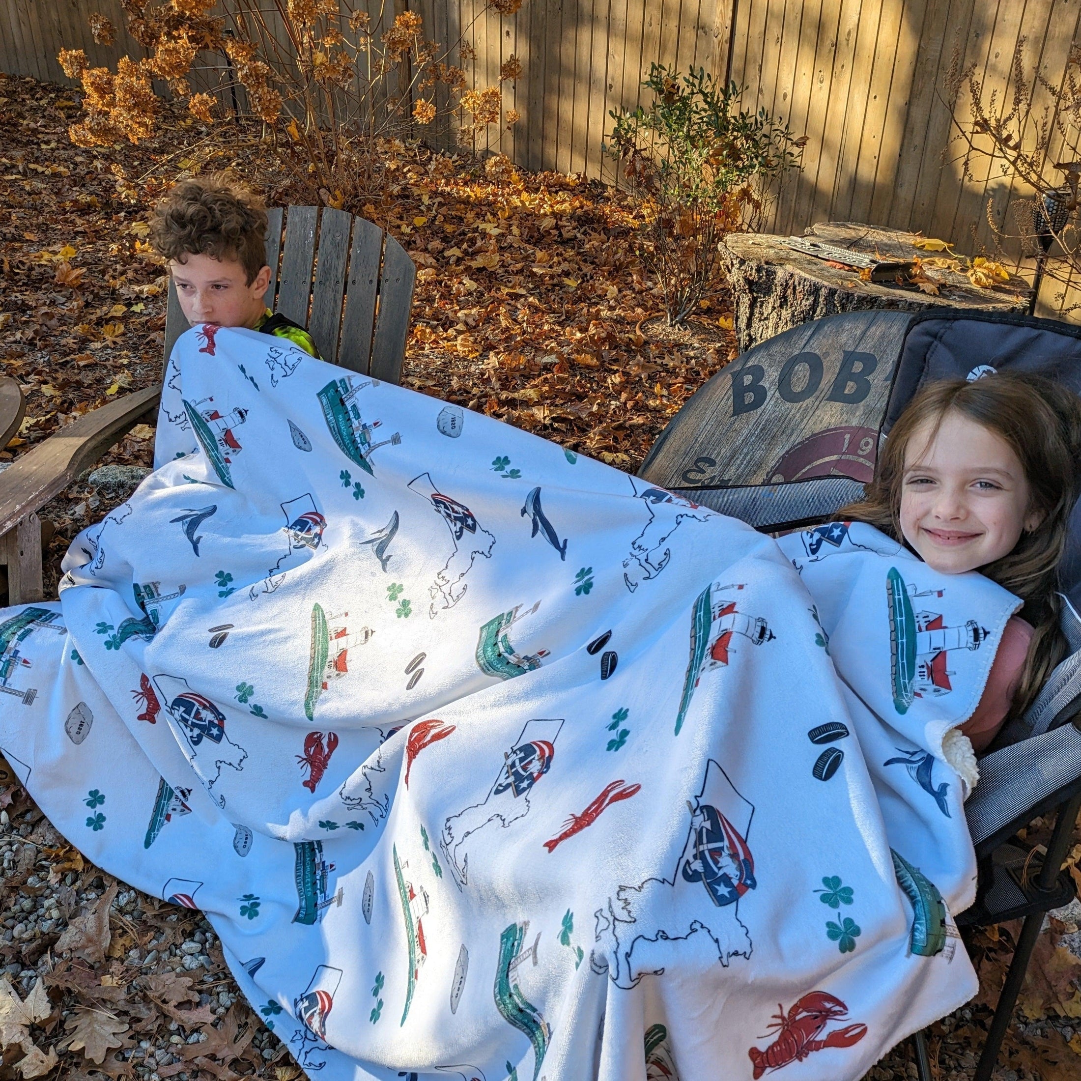 Massachusetts Plush Throw Blanket 60x80 Meaningful Reminder of Home