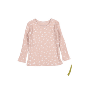 The Printed Long Sleeve Tee - Mauve Petal