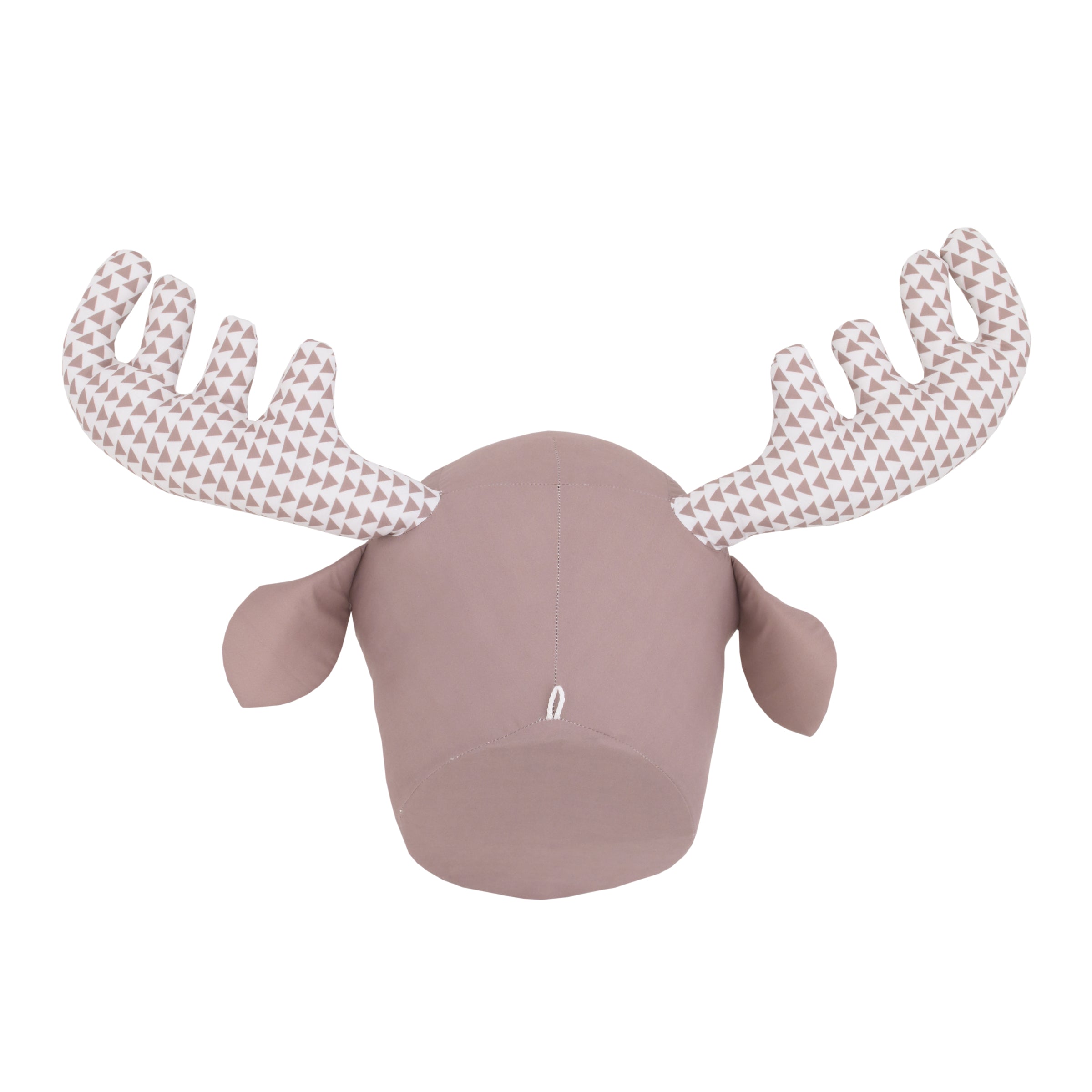 NoJo Brown and White Moose Plush Head Wall Decor