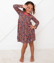 Midnight Petals Dress
