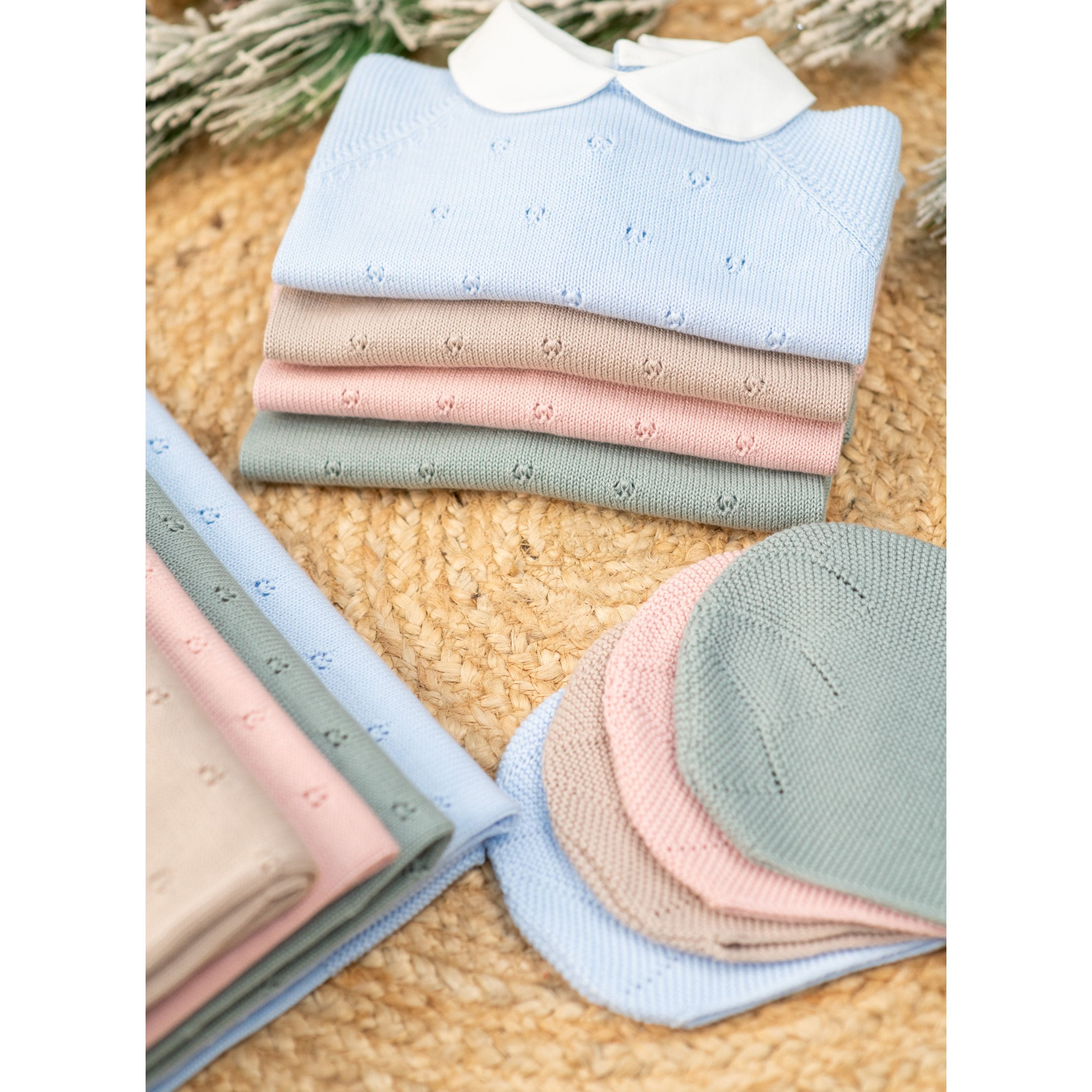 MILOU | Baby Beige Cotton Knit Set (4)
