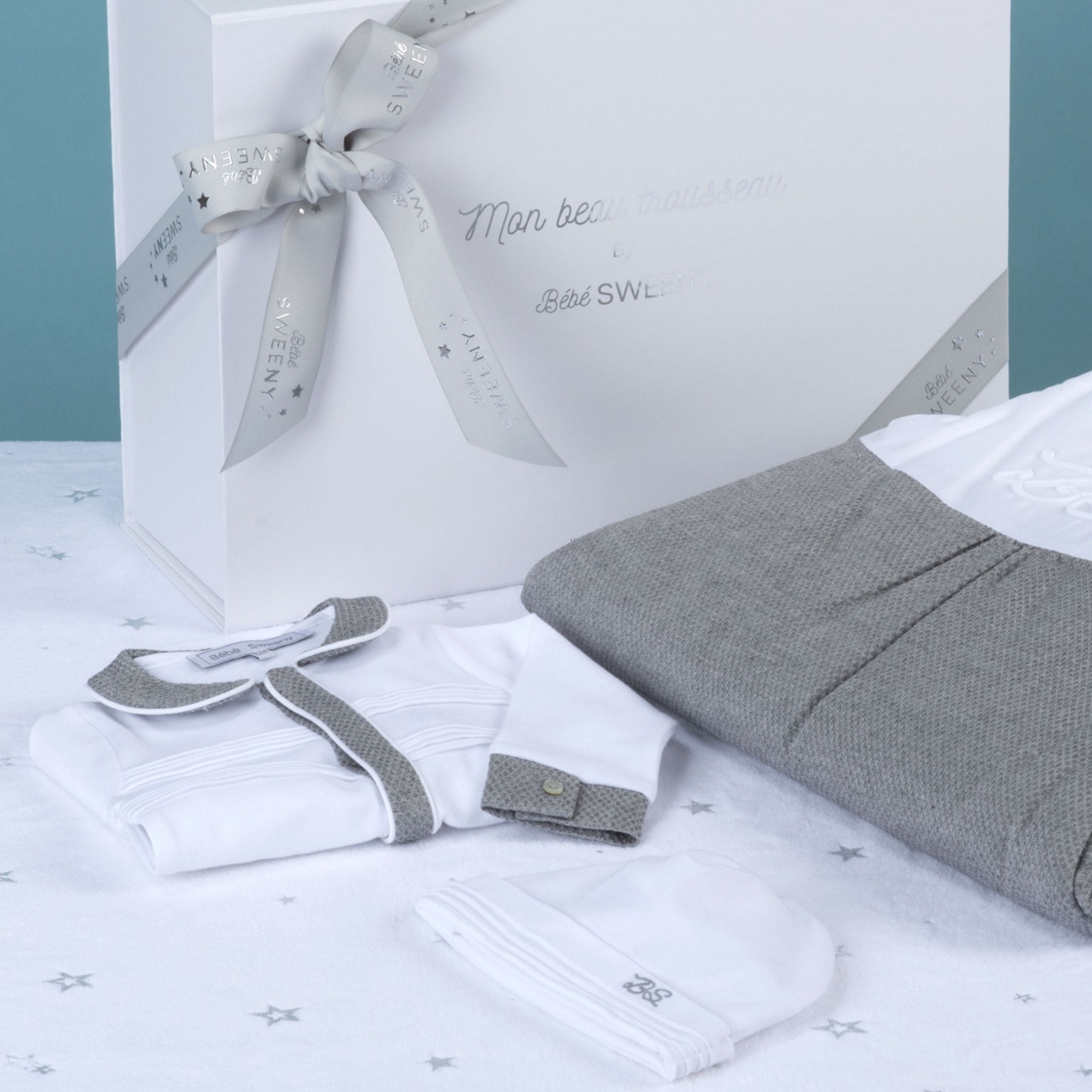MON BEAU TROUSSEAU | Boys White Cotton Hat