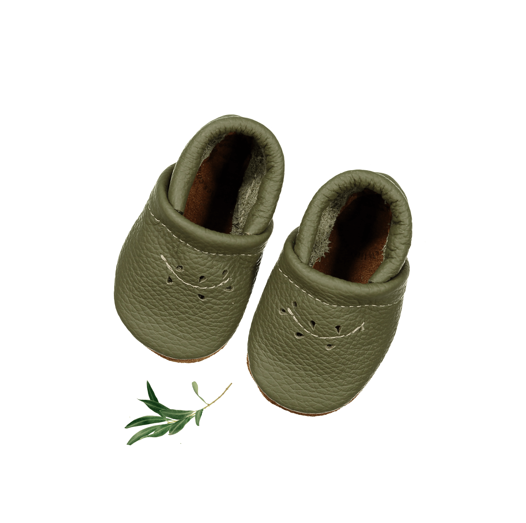 The Leather Mocc - Moss