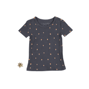 The Printed Short Sleeve Tee - Steel Mushroom