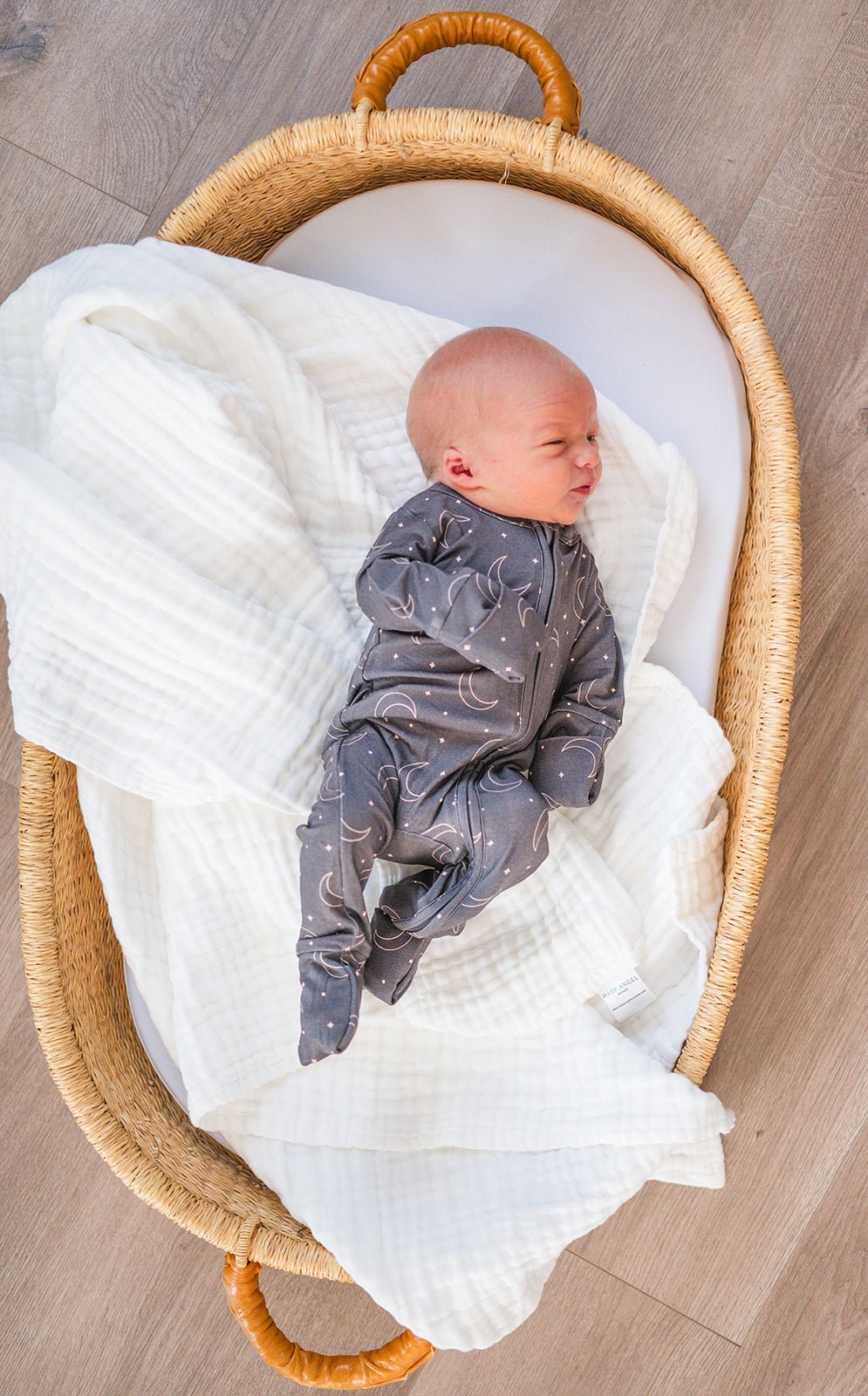 White Organic Muslin 6-Layer Blanket