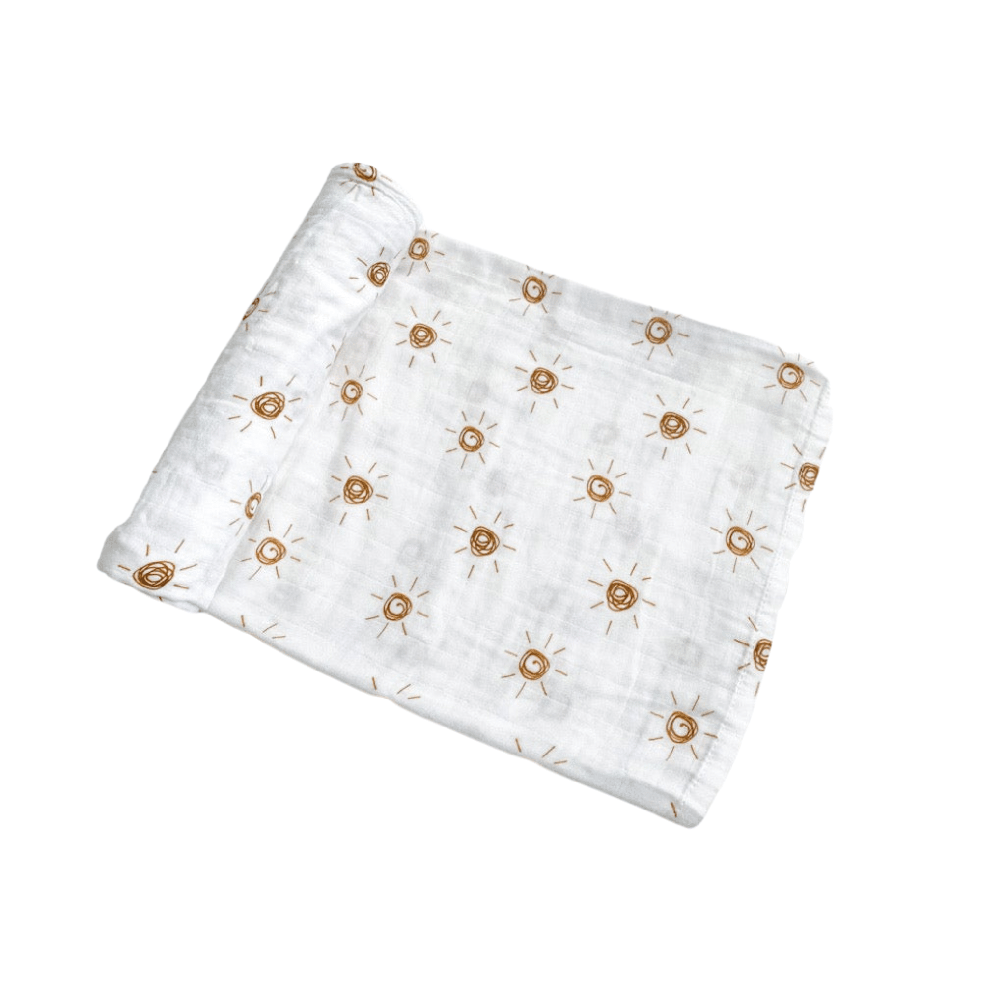 Brown Sun Muslin Swaddle Blanket