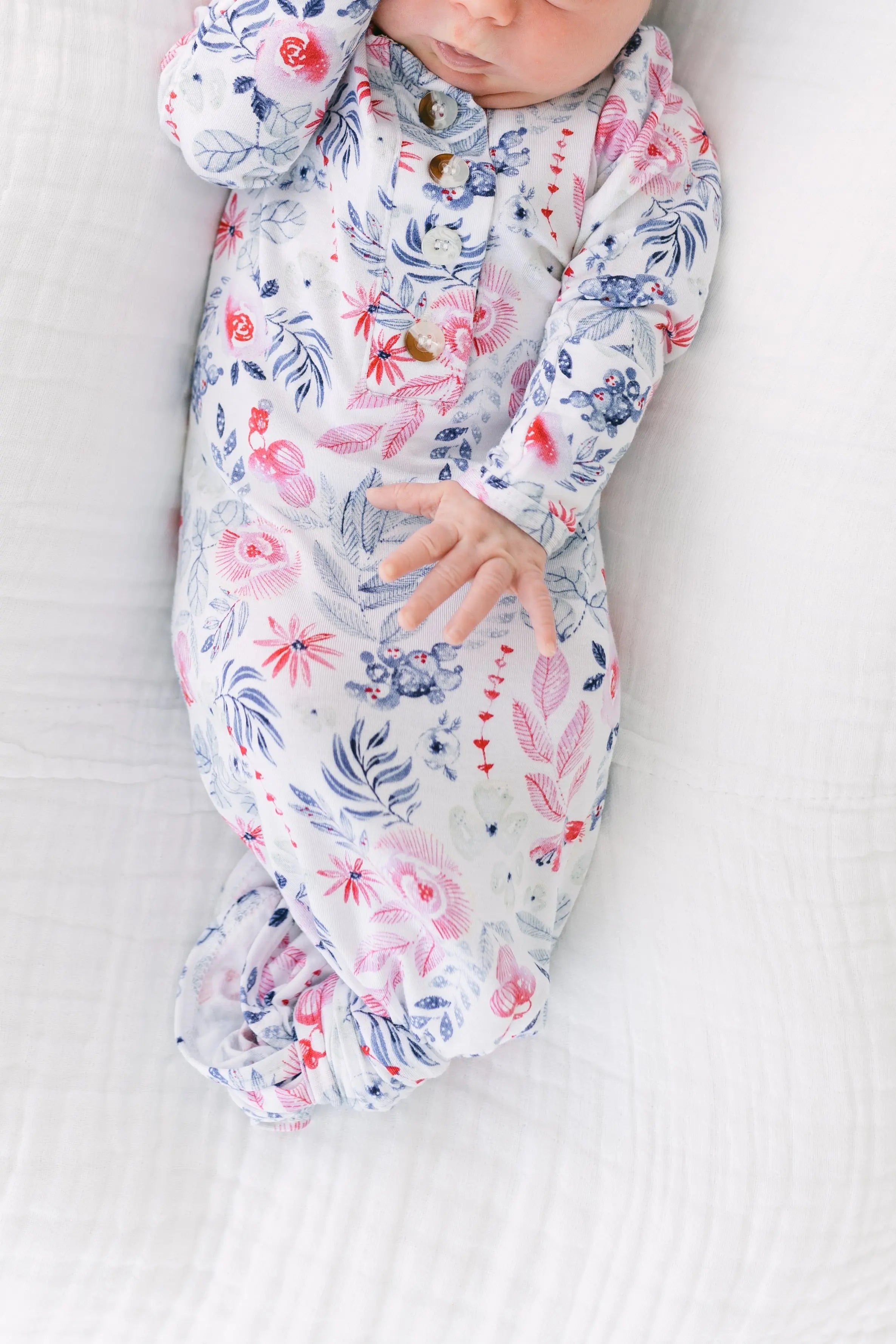 Stroller Society Newborn Gowns and Hat Set with Headband - Bloom