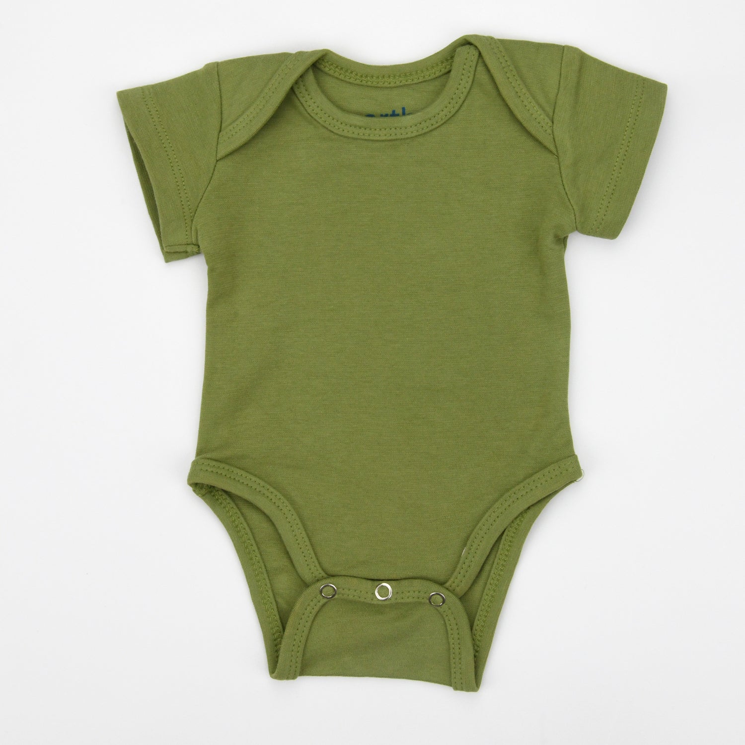 Organic Cotton Short Sleeve Baby Bodysuit, Oregano