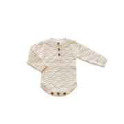 Cream Checkerboard Baby Bodysuit | Organic Cotton