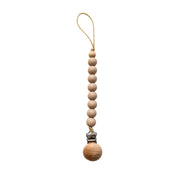Camel Speckle Pacifier Clip & Teether