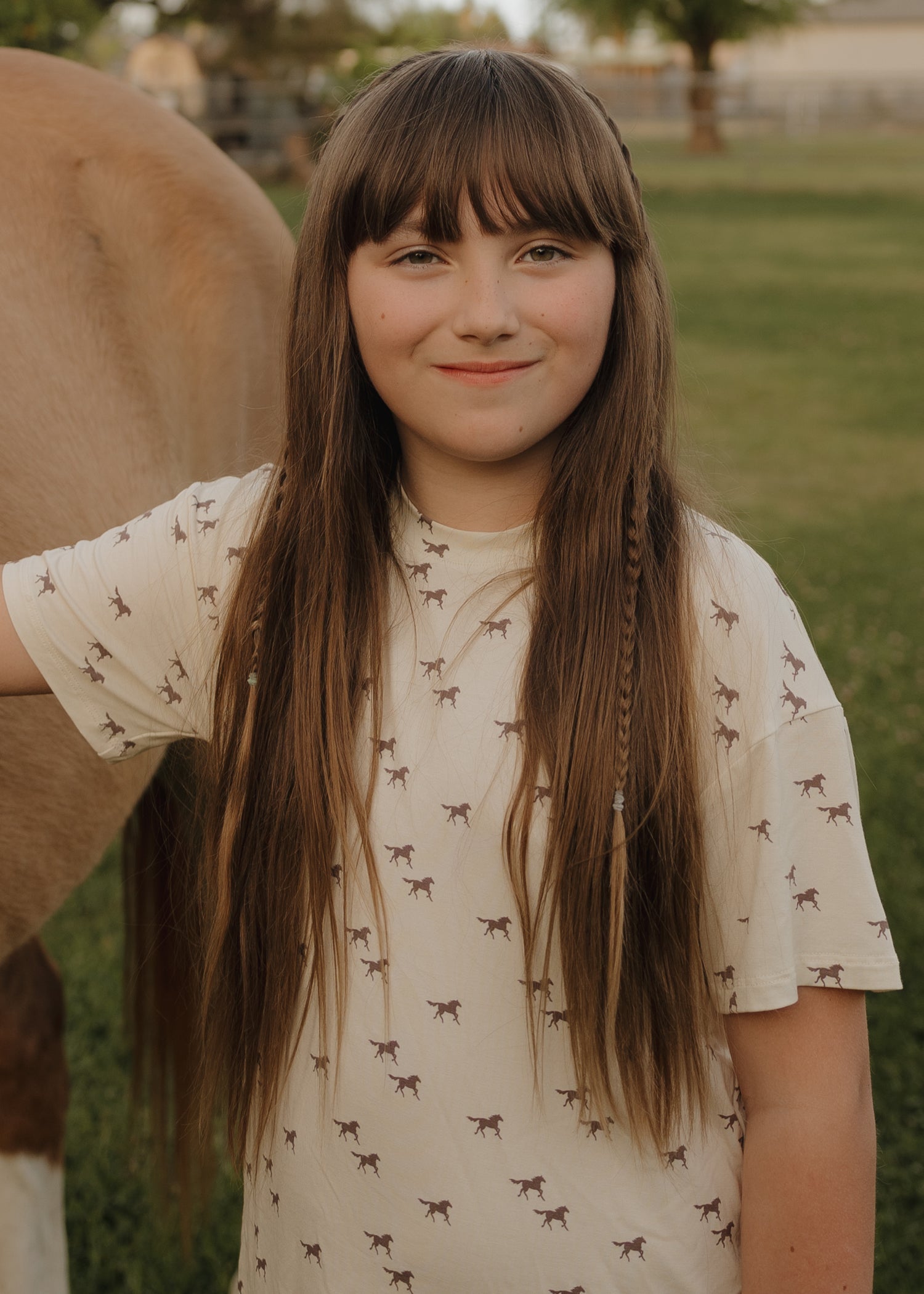 Girl's Bamboo Short Set | Wild Horses