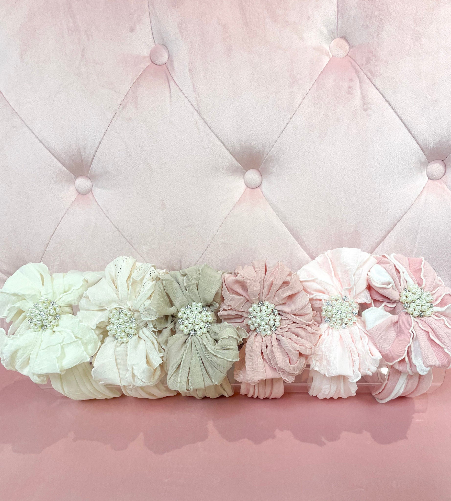 Pearl Ruffled Headband