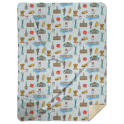 Philadelphia Plush Throw Blanket 60x80 Cozy Hometown Comfort