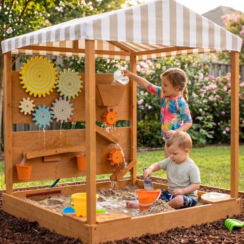 Koa Outdoor Sensory Play Market & Water Wall