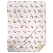 Pink Magnolia Plush Throw Blanket 60x80 Soft Hometown Home Accent