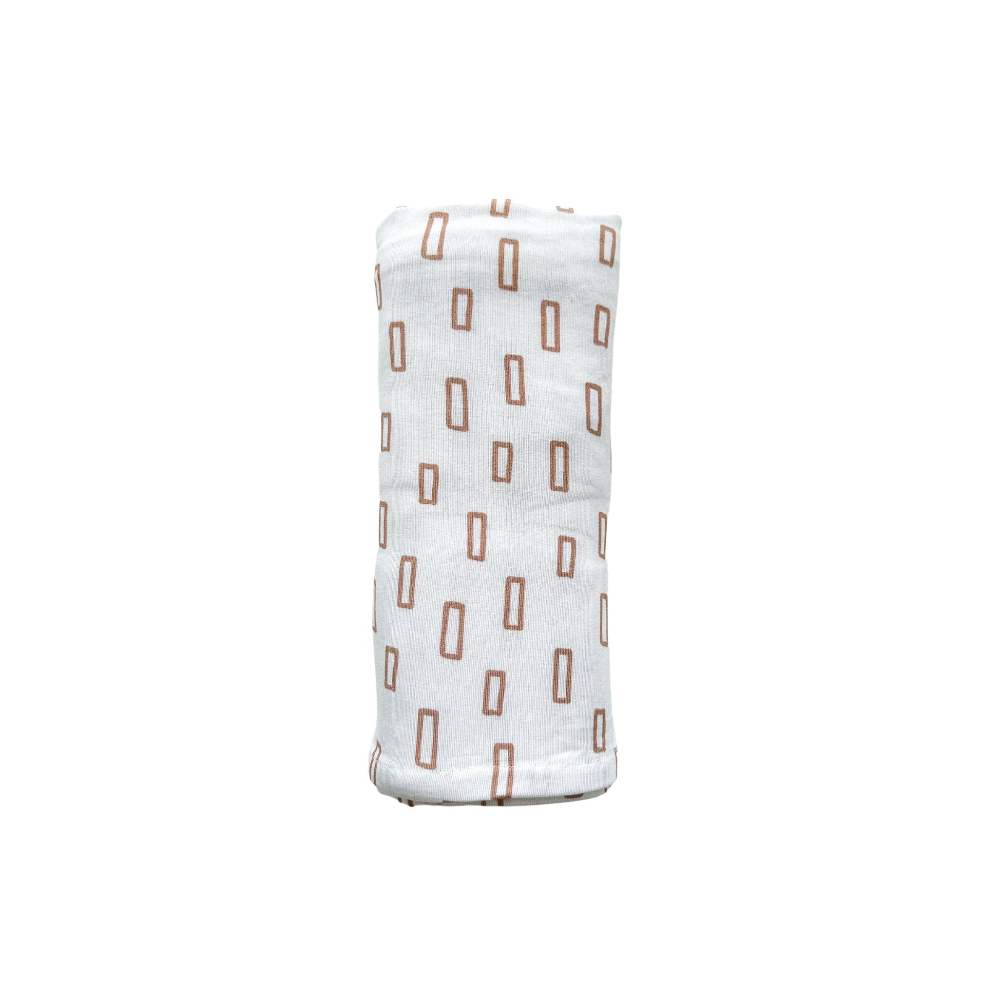 Neutral Rectangle Bamboo Baby Swaddle Blanket – Soft Stretch Newborn Swaddle