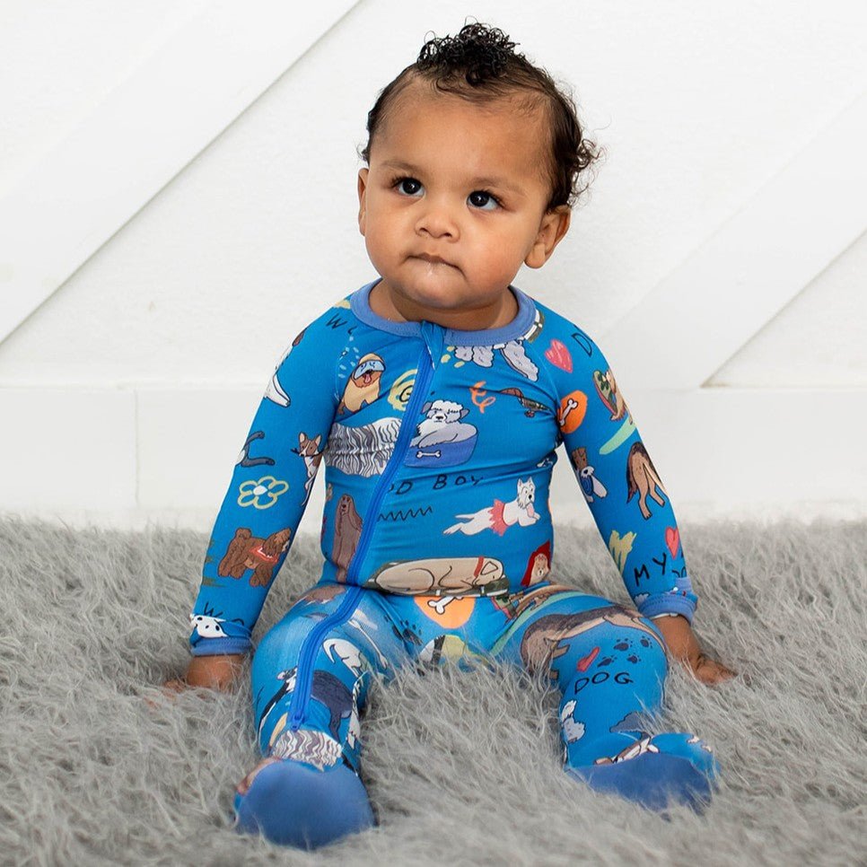 Puppy Pals Blue Footie
