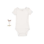 The Short Sleeve Onesie - Pearl