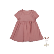 The Short Sleeve Dress - Rosewood