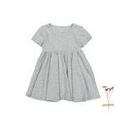 The Short Sleeve Dress - Heather