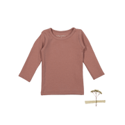 The Long Sleeve Tee - Rosewood