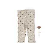 The Printed Legging - Sand Leaf