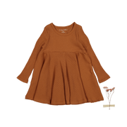The Long Sleeve Dress - Caramel